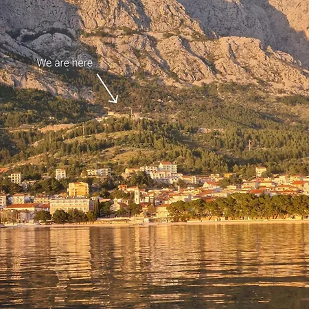 Sea View Stone House Donkey Villa Baska Voda Exterior photo